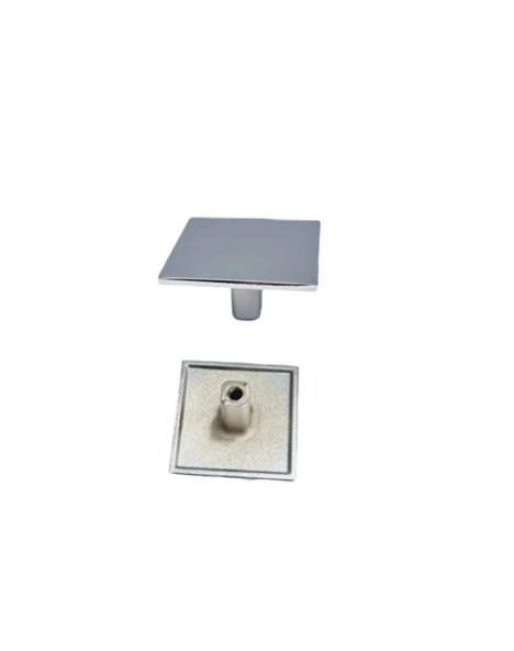 KARE PRİZMA DÜĞME 40*40 KROM ( 10 ADET ) - 4
