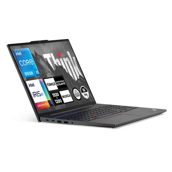 Lenovo ThinkPad E16 Gen 1 Intel Core i5-1335U 16GB 512 GB SSD 16" WUXGA Windows 11 Pro Taşınabilir Bilgisayar 21JQS1TTZX017 - 3