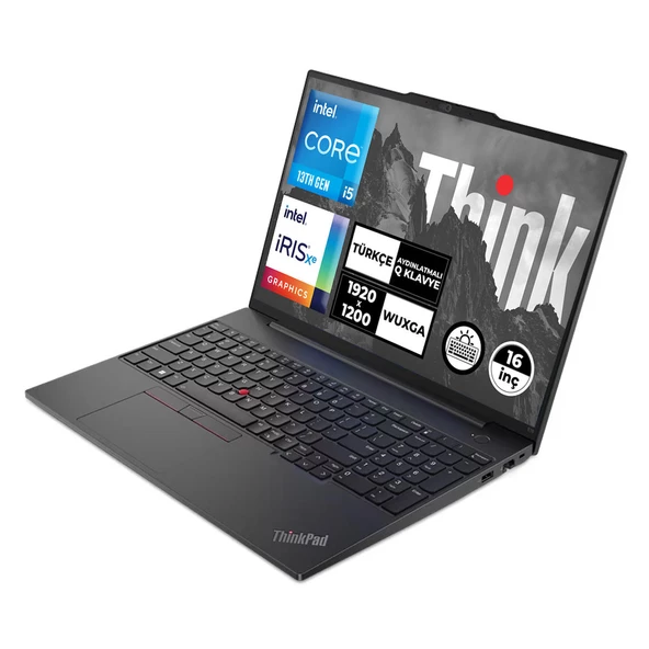 Lenovo ThinkPad E16 Gen 1 Intel Core i5-1335U 16GB 512 GB SSD 16" WUXGA Windows 11 Pro Taşınabilir Bilgisayar 21JQS1TTZX017 - 2