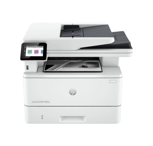 HP A4 LaserJet Pro MFP 4103fdn 2Z628A Siyah Çok Fonksiyonlu Yazıcı Usb-Ethernet-Kablosuz