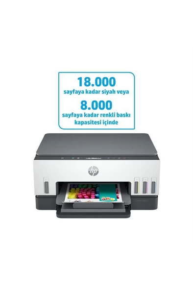 HP Smart Tank 670 6UU48A Wifi + Fotokopi + Tarayıcı Renkli Çok Fonksiyonlu Tanklı Yazıcı