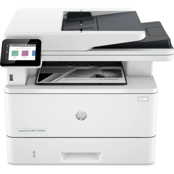 HP A4 LaserJet Pro MFP 4103fdn 2Z628A Siyah Çok Fonksiyonlu Yazıcı Usb-Ethernet-Kablosuz - 2