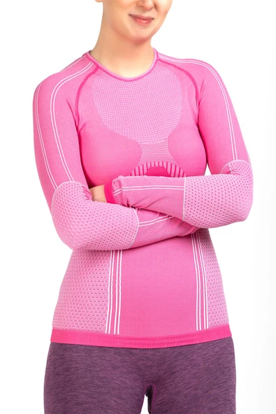 MioFit Kadın Pro Dry Fit Uzun Kollu Dikişsiz Spor Tişört - 7