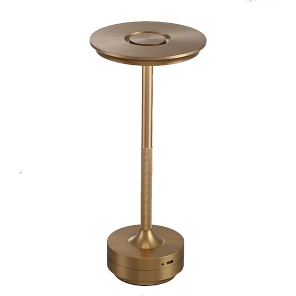 CATA CT 8438 Toronto Gold Kasa 3 Renkli Dokunmatik Şarjlı Masa Lambası