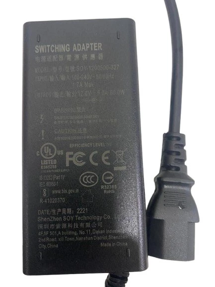 12V 5 Amper 60Watt Plastik Kasa Power Girişli Adaptör - 5.5*2.5 UÇLU - 2