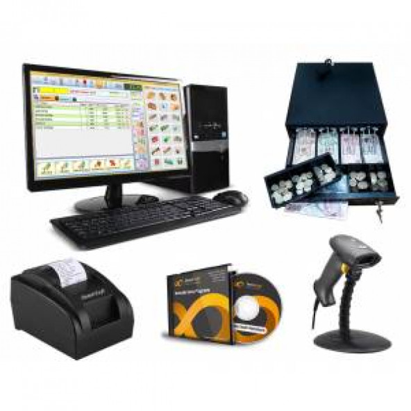 DemirSoft Market Mağaza Barkodlu Satış Sistemi Para Çekmeceli