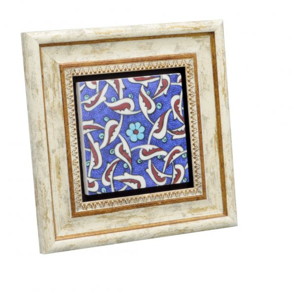 Ottoman Tiles Çini Desen Taş Tablo (20*20) (de-052) - 2