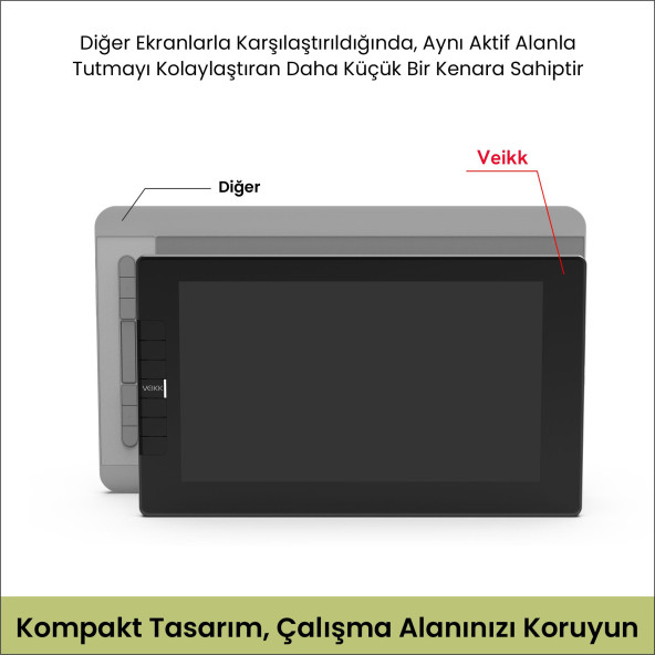 Veikk VK1200 8192 11.6" Grafik Tablet - 5