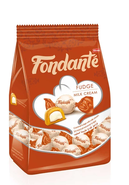 Fondante Sütlü Fudge 500 Gr. (1 Poşet)