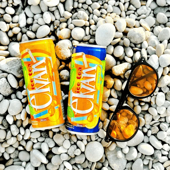 Elvan Ice Tea Teneke Kutu Limon Aromalı Soğuk Çay 6lı Paket 250 Ml - 4