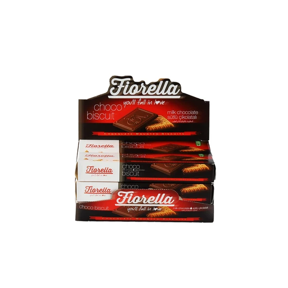 Fiorella Chocobiscuit Sütlü Çikolatalı Bisküvi 102 Gr. 6 Adet (1 Kutu) - Resim 4