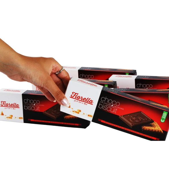 Fiorella Chocobiscuit Sütlü Çikolatalı Bisküvi 102 Gr. 6 Adet (1 Kutu) - Resim 6