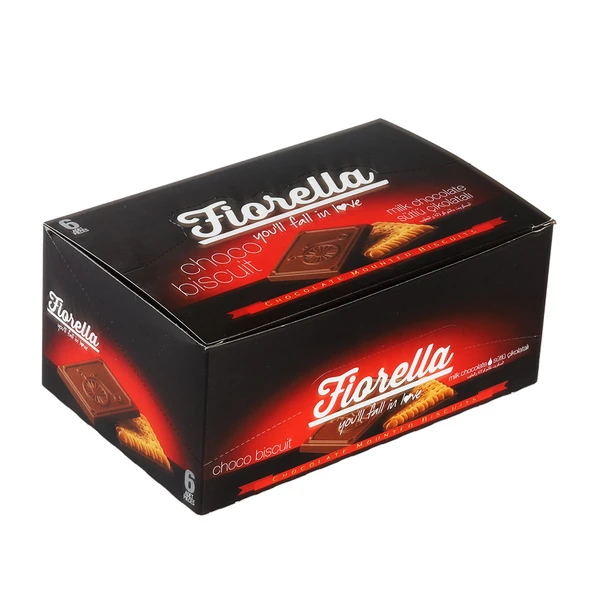 Fiorella Chocobiscuit Sütlü Çikolatalı Bisküvi 102 Gr. 6 Adet (1 Kutu) - Resim 5