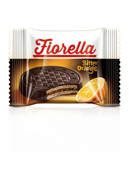 Fiorella Crunch Bitter Çikolatalı Portakal Kremalı Gofret 20 Gr. 24lü (1 Paket) - Resim 2