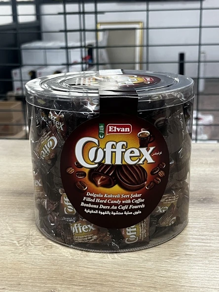 Coffex Kahveli Şeker 1000 Gr. Silindir (1 Kutu) - 6