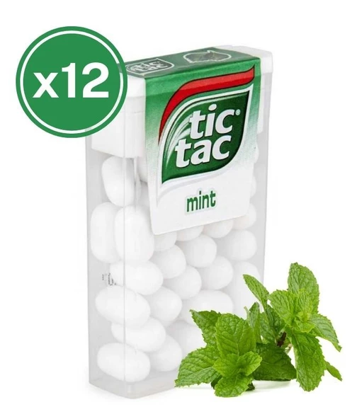 Tic Tac Nane Aromalı Şeker 18 Gr. (12 Adet)