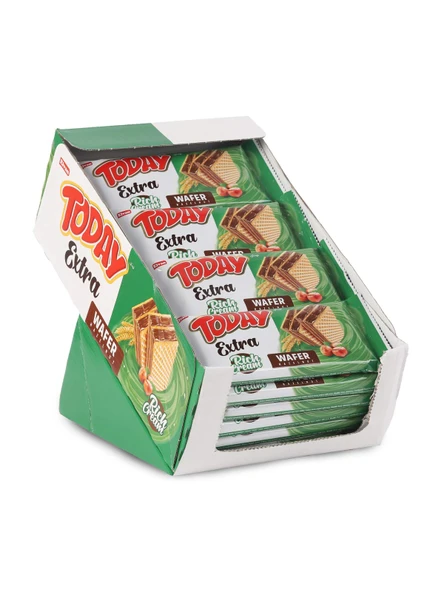 Today Extra Bol Kremalı Fındıklı Gofret 50Gr. 24 Adet (1 Kutu) ürün görseli 1