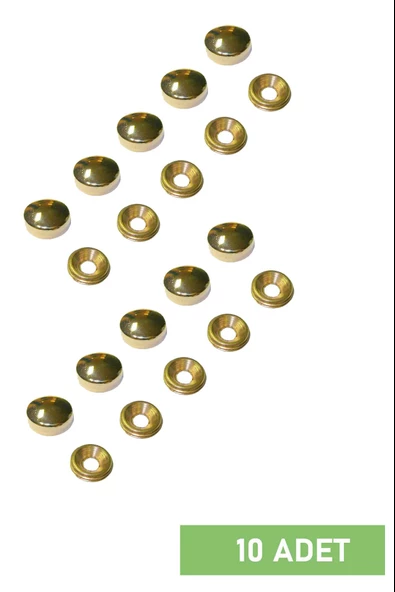 Vida kapağı 15 mm sarı 10 adet vida kapama kapatıcı tıpa