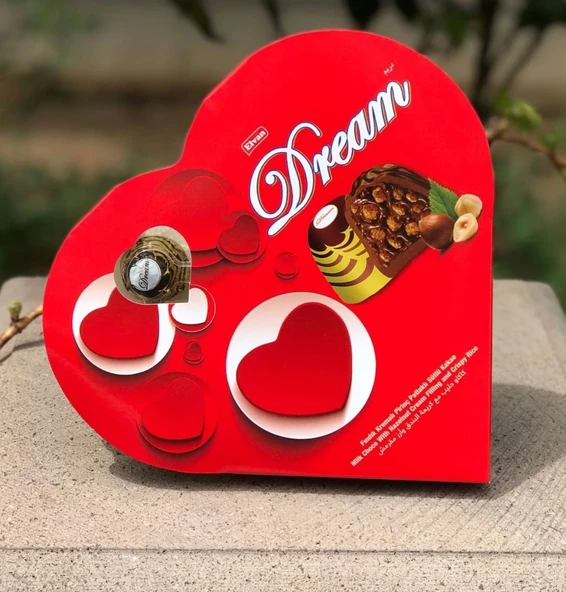 Elvan Dream Fındıklı Çikolata 124 Gr. (1 Kalp Kutu) - 3