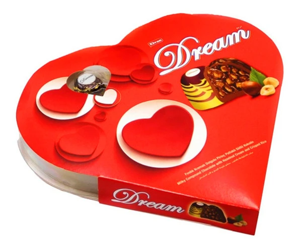 Elvan Dream Fındıklı Çikolata 124 Gr. (1 Kalp Kutu)