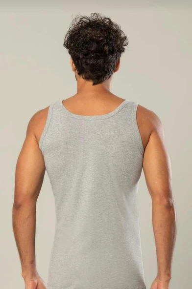 ERDEM 1110 ERKEK RİBANA ASKILI ATLET TEKLİ  BEYAZ 2XL - Resim 6