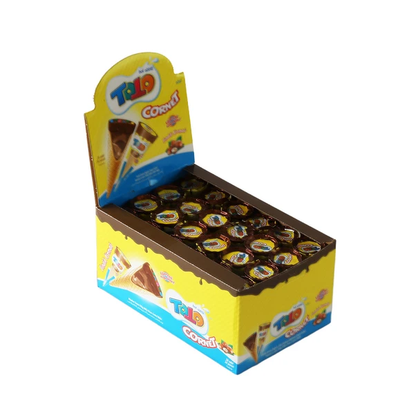 Toto Cornet Gofret Fındıklı 25 Gr. 24lü (1 Kutu) - Resim 3