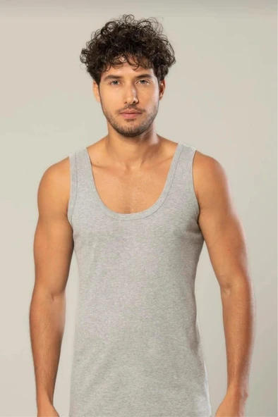 ERDEM 1110 ERKEK RİBANA ASKILI ATLET TEKLİ  BEYAZ 2XL - Resim 5