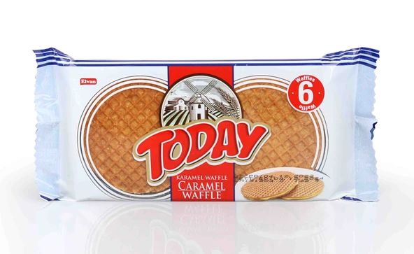Today Caramel Waffle 132 Gr. 6lı (1 Paket) ürün görseli