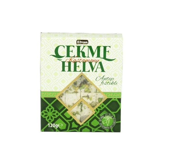 Elvan Çekme Helva Antep Fıstıklı 120 Gr. (1 Paket) - Resim 2
