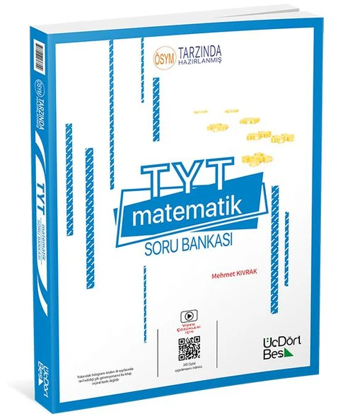 TYT MATEMATİK SORU BANKASI - ÜÇDÖRTBEŞ YAYINLARI ürün görseli 1