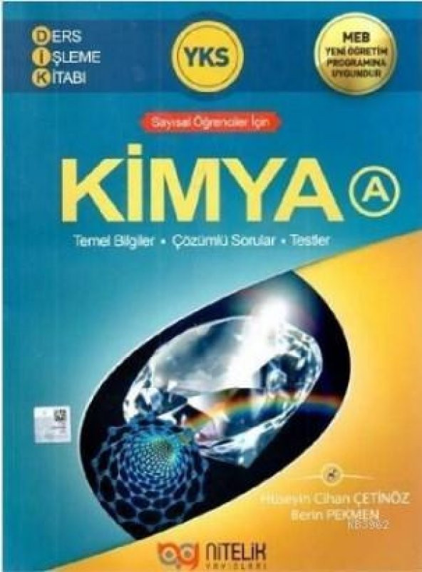 NİTELİK YKS TYT AYT KİMYA-A DERS İŞLEME KİTABI *YENİ* 2018-2019 ürün görseli 1