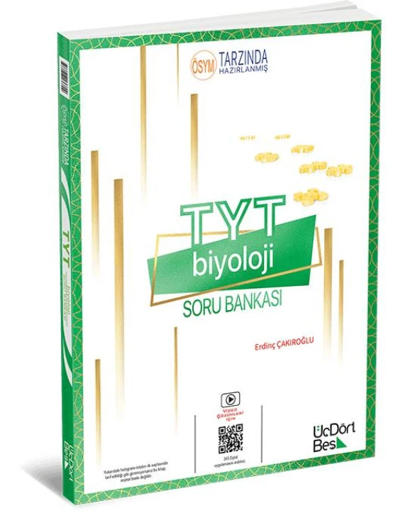 TYT BİYOLOJİ SORU BANKASI - ÜÇDÖRTBEŞ YAYINLARI