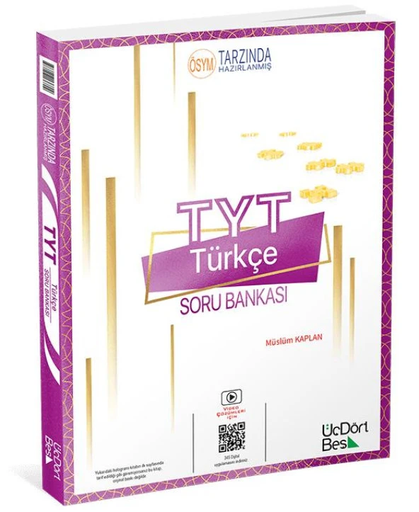 TYT TÜRKÇE SORU BANKASI - ÜÇDÖRTBEŞ YAYINLARI