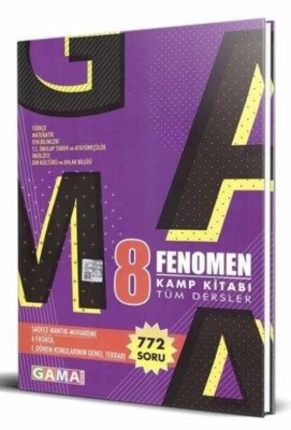 8.SINIF FENOMEN TÜM DERSLER KAMP KİTABI - GAMA OKUL YAYINLARI