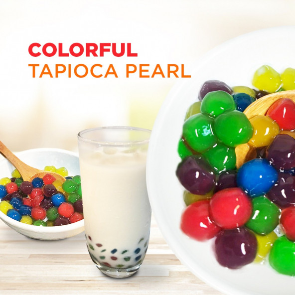 Tapyoka incileri 500 g.-Popping boba - inci çayı-Bubble tea -tapyoka incileri-boba - 5