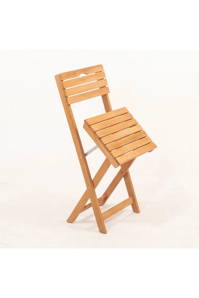 4+1 Minderli Balkon Bahçe Mutfak Bistro Set Katlanır Masa-sandalye 120x70 - 6