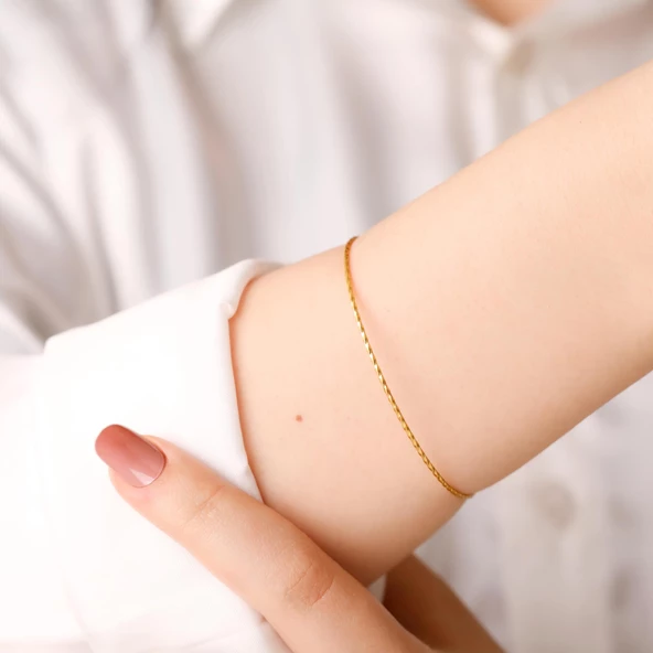 6  gr(gram) 22 Ayar Yatırımlık İşçiliksiz  Bilezik - 2