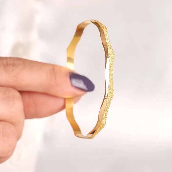 11 gr (gram) 22 Ayar İşçiliksiz Birce Yarasa Bilezik - 2