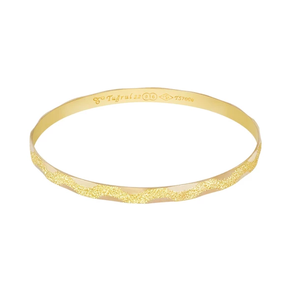 10 gr (gram) 22 Ayar İşçiliksiz Simli Z Bilezik ürün görseli 1