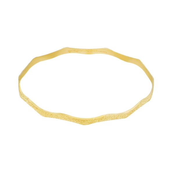 10 gr (gram) 22 Ayar İşçiliksiz Simli Birce Bilezik ürün görseli 1