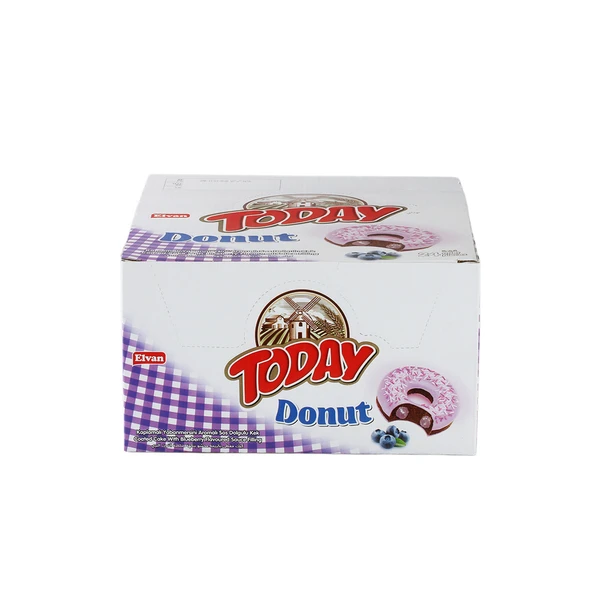 TODAY Donut Kek Yabanmersinli 35Gr. 24 Adet (1 Kutu) - 7