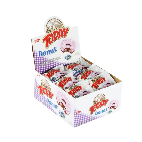 TODAY Donut Kek Yabanmersinli 35Gr. 24 Adet (1 Kutu) - 4