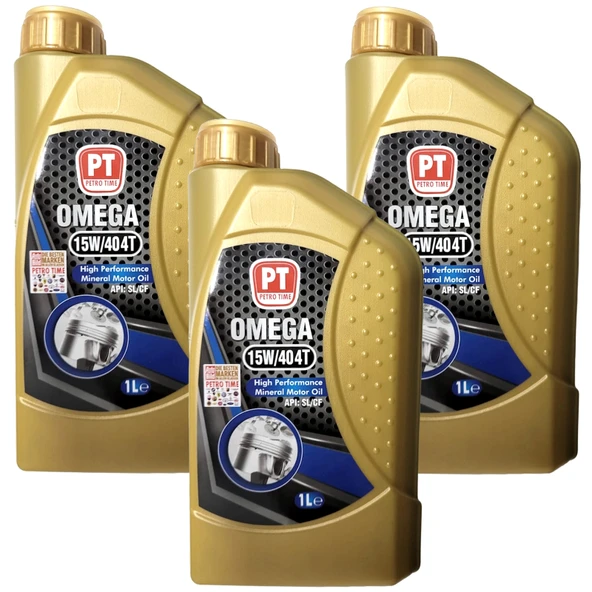 Petro Time 15W-40 4T (4 Zamanlı) Motosiklet Yağı 3 X 1 Litre