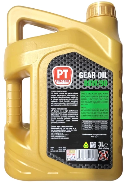 Petro Time 80W-90 Diferansiyel ve Şanzıman Dişli Yağı 4 X  Litre - 2