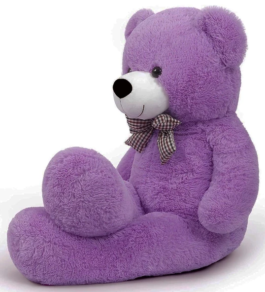 85 cm Papyonlu Sevimli Peluş Şaşkın Ayı - Sevgiliye Özel HEDİYE - 5