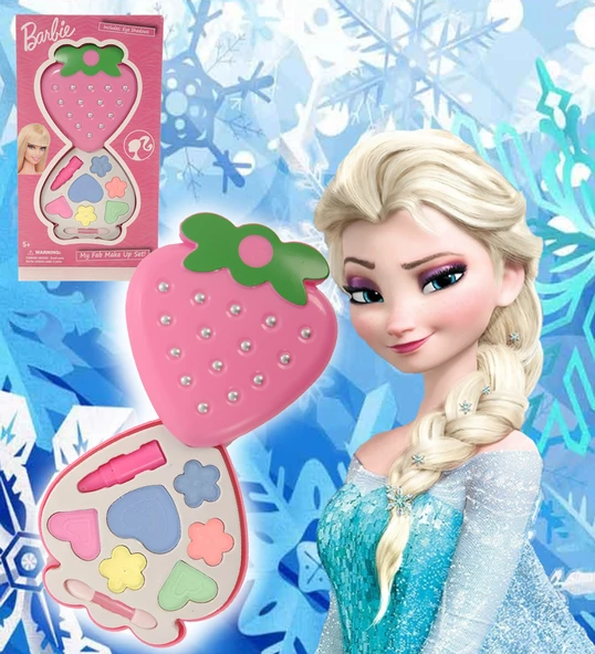 Frozen/Barbie Uyumlu Sürülebilir Oyuncak Makyaj SETİ - 6