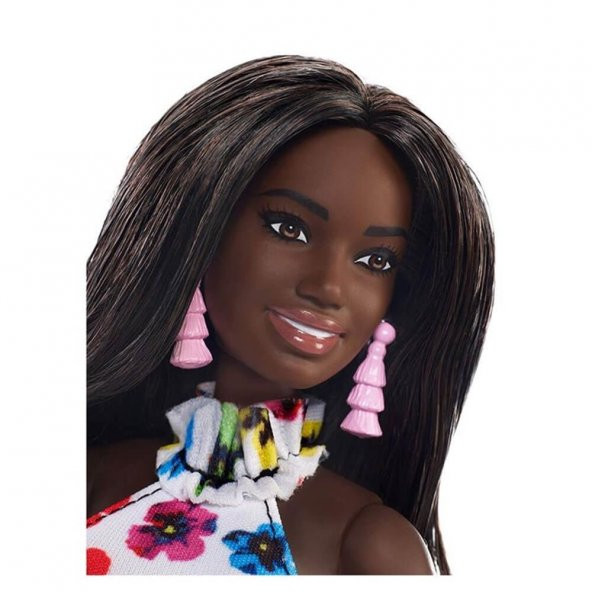 Barbie Zenci Bebek Koleksiyon Bebekleri Uzun Saçlı Pembe Küpeli