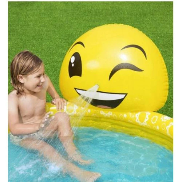 Bestway,53081, Emojı Temalı, Su Püstürken Şişme Havuz + 62008 Pompa - 3