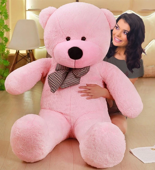 Sevgiliye Özel HEDİYE- 160 cm Papyonlu DEV Boy Peluş Ayı - % 100 YERLİ - 11