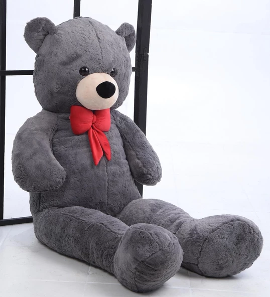 Sevgiliye Özel HEDİYE- 160 cm Papyonlu DEV Boy Peluş Ayı - % 100 YERLİ - 3